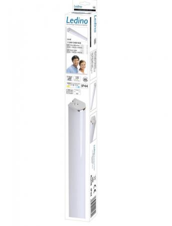 60cm Ledino LED-Spiegellampe Lind 15W aus Aluminium mit PU-Diffusor neutralweißes Licht 4000 K- IP44 - gegen Spritzwasser geschützt